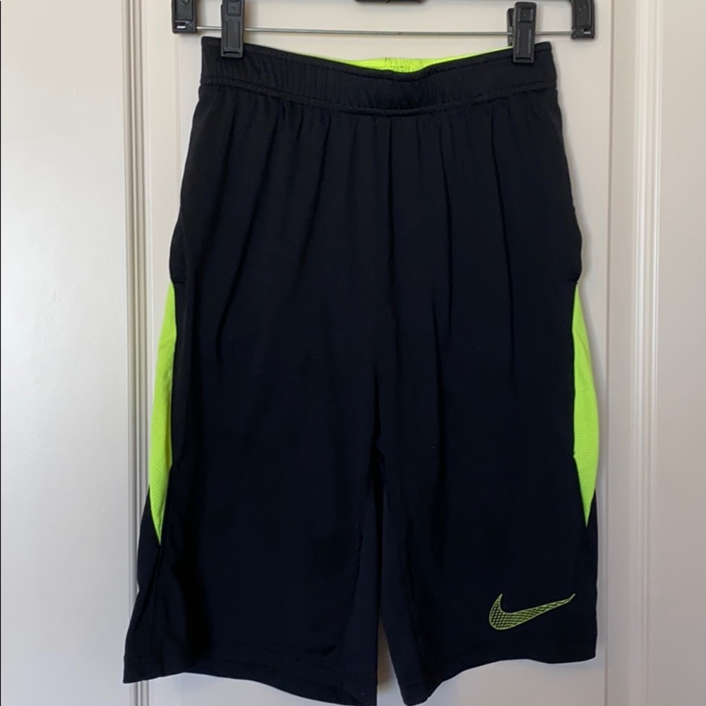 Nike Dri-fit Shorts L Black Neon Yellow Basketball